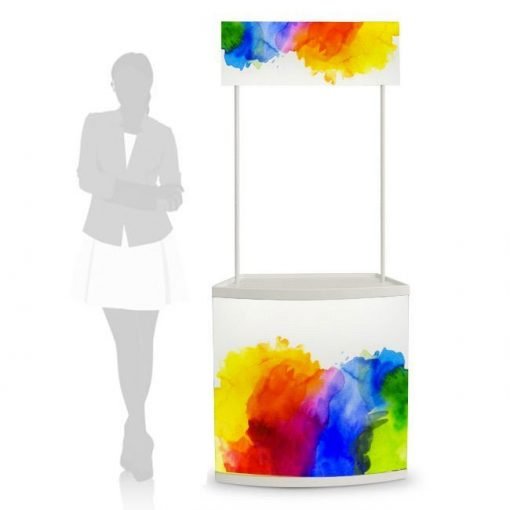 OZAN - Desk promo con crowner e vano contenitore sul retro